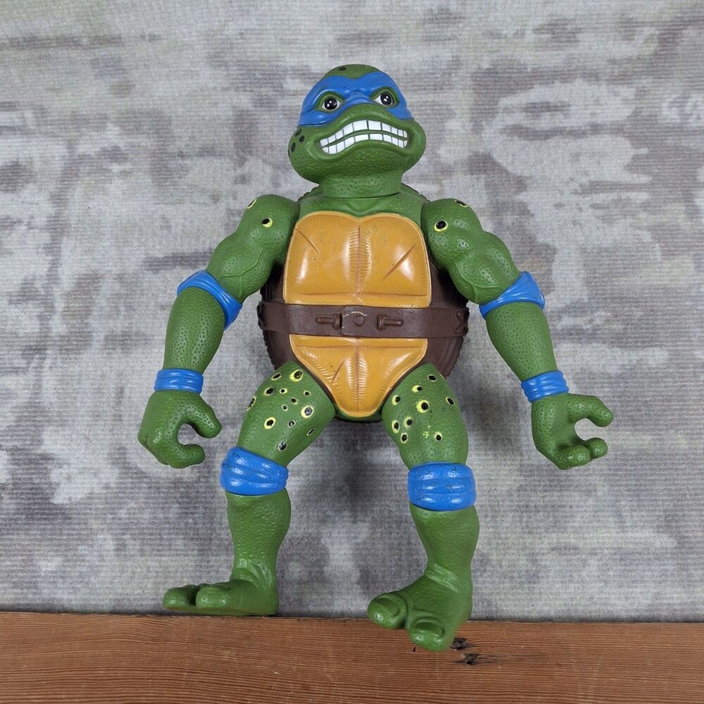 Vintage 1992 TMNT Giant Movie Star Leonardo 13" Action Figure Playmates Loose